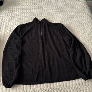 Festive Black Sparkle Blouse